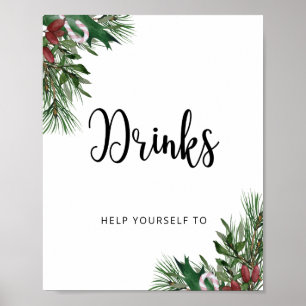 Winter-Baby-Santa-Drinks Poster