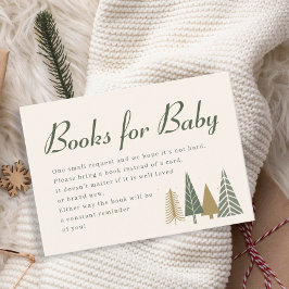 Winter Baby Showbücher für Baby Begleitkarte