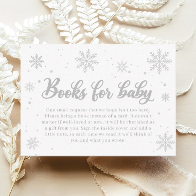 Winter Baby Shower Book für Babys Begleitkarte (Von Creator hochgeladen)