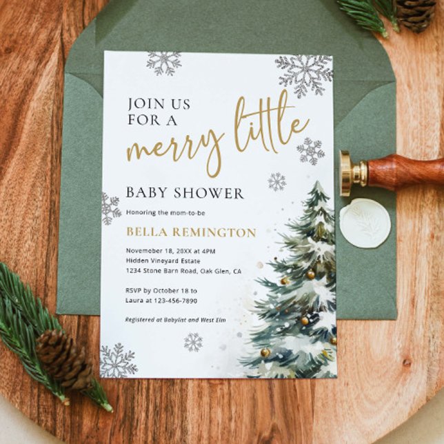 Winter Baby Shower Einladung, Christmas Baby Einladung (Von Creator hochgeladen)