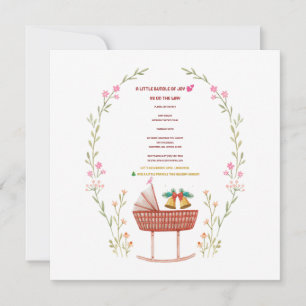 Winter-Baby-Shower-Einladung - Ein kleines Bündel Feiertagskarte