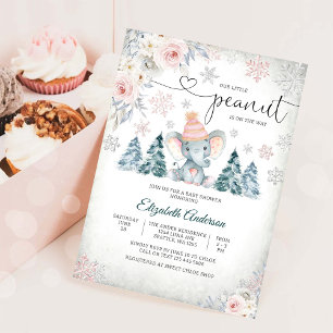 Winter Baby Shower Einladung Elefant Einladung