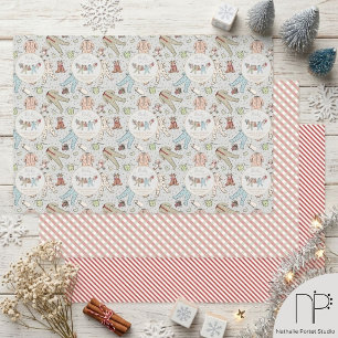 Winter-Baby-Shower-Kleiderleine Geschenkpapier Set