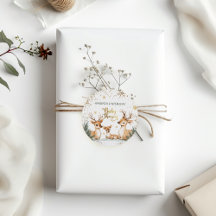 Winter Baby Shower mit Rehen