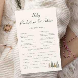 Winter Baby Shower Vorhersagen & Advice Game
