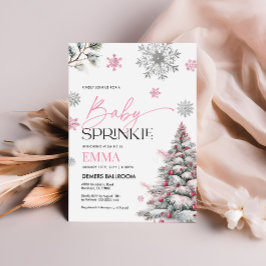 Winter Baby Sprinkle Einladung, Babydusche Einladung