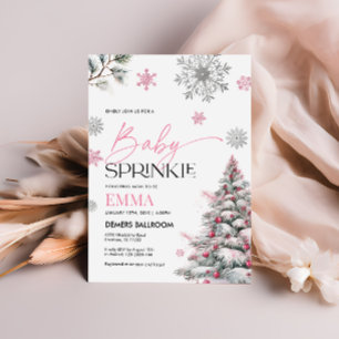 Winter Baby Sprinkle Einladung, Babydusche Einladung