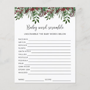 Winter-Baby-Wortelsalat Babyparty-Spiel