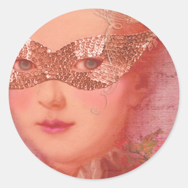 Winter-Ball-Maskerade-Umschlag Aufkleber (Vorderseite)