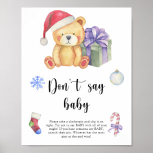 Winter Bär - Sag nicht Baby Poster