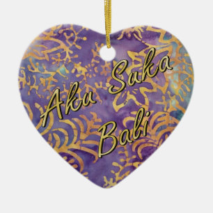 Winter Batik Keramik Ornament