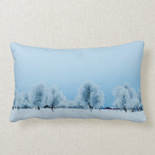 Winter-Bauernhof Lendenkissen
