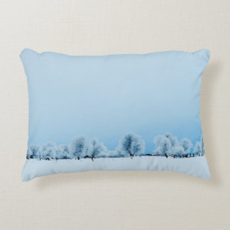 Winter-Bauernhof Zierkissen