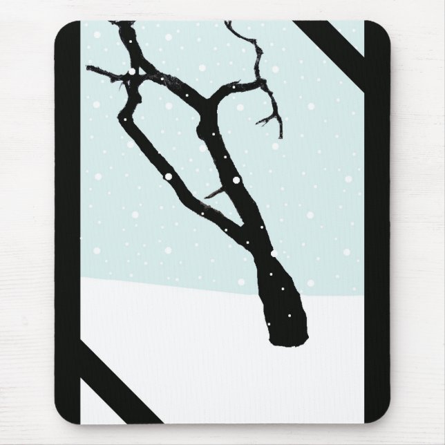 Winter-Baum Mousepad (Vorne)