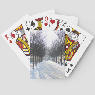 Winter-Baums in Prag (Tschechische Republik) Spielkarten