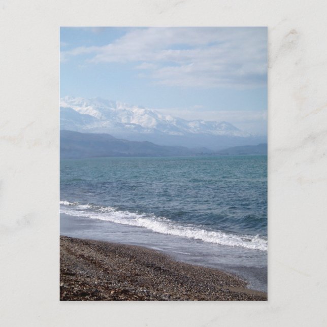 Winter Beach Postkarte (Vorderseite)