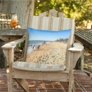 Winter Beach Szene Kissen