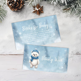 Winter Bear Blue Baby Books for Baby Begleitkarte