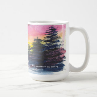 Winter-Berg-Majestät-Gemälde Kaffeetasse