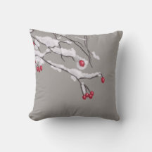 Winter Berries Branchen im Schnee bedeckt