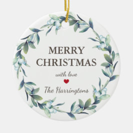 Winter Berries Frohe Weihnachtsferien Keramik Ornament