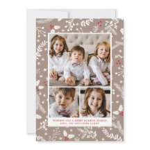 Winter Berries in Ecru Weihnachtsferien - Flat Car