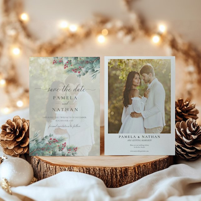 Winter Berries & Pine Foto: Save The Date (Von Creator hochgeladen)