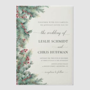 Winter Berries & Pine Weinkeller Hochzeit
