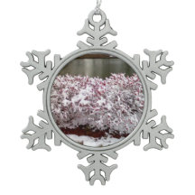 Winter Berries Snowflake Gerahmte Ornamente