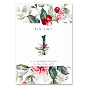 Winter Berry # 1 Tischnummer