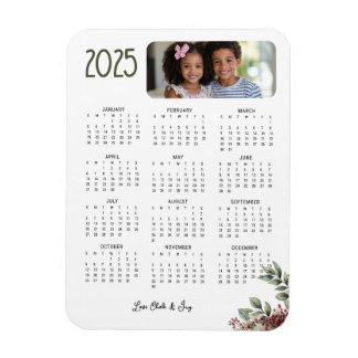Winter Berry 2025 Kalenderkarte Magnet