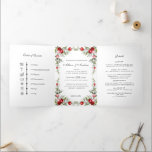 Winter Berry Christmas Wedding Timeline Einladung<br><div class="desc">Die zarte, weiße, weiße, weiße, weiße Farbe des Wassers, die sich durch die weihnachtlichen Farben, das Grün des Waldes, das Olivgrün und die Cranberry-Rot auszeichnet. Die Rückklappe hat die Rücksendeadresse und der untere Teil eine abreißende RSVP-Karte. Die Hochzeitsdetails können bearbeitet werden, um die Bedürfnisse Ihrer Veranstaltung Anzug. * Wenn Sie...</div>