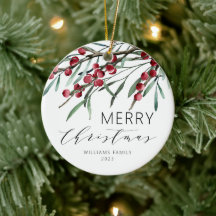 Winter Berry Script Frohe Weihnachtsferien