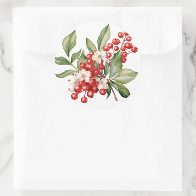 Winter Berry Stickers (Tasche)