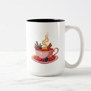 Winter Berry Tea Zweifarbige Tasse
