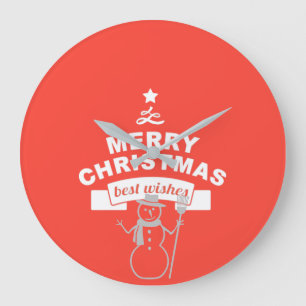 Winter Best Wünsche Große Wanduhr