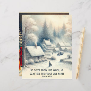 Winter Bibel Verses Papier Kunsthandwerk