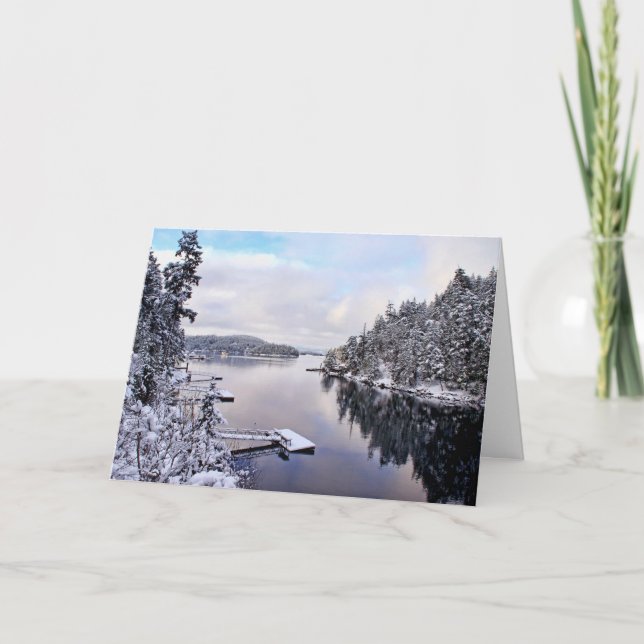 Winter-Bild des Schnees Karte (Vorderseite)