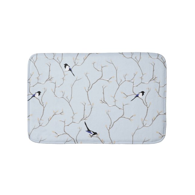 Winter BIrds Badematte (Vorderseite)