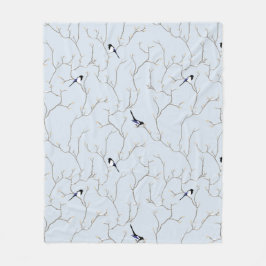 Winter BIrds Fleecedecke