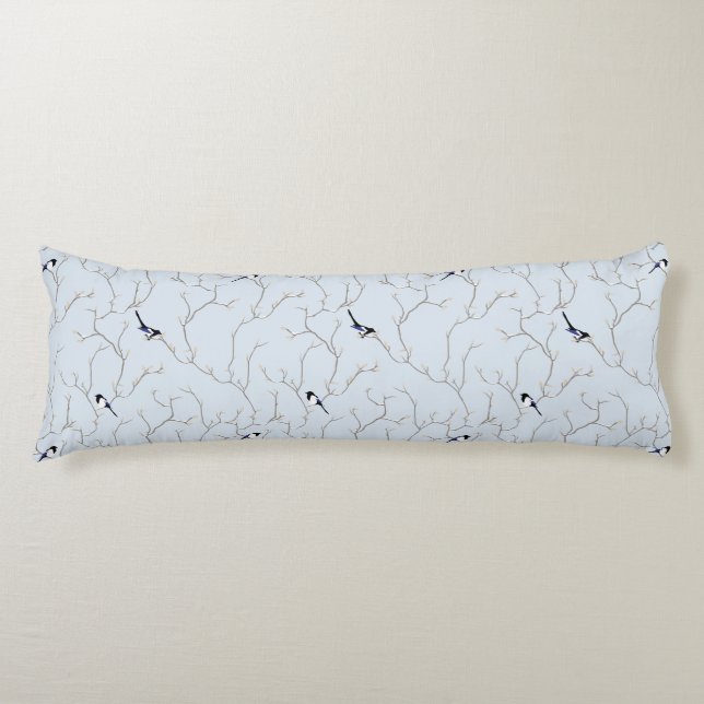 Winter BIrds Seitenschläferkissen (Vorderseite)
