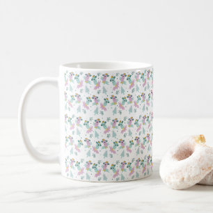 Winter Birds Weihnachtsbaume Iceberg Doodle Kaffeetasse
