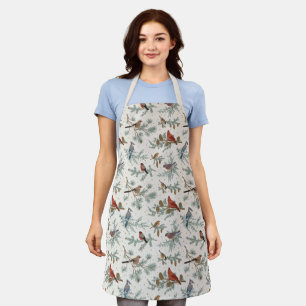 Winter Birnen und Kiefernzweige Muster Schürze