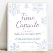 Winter Birthday Time Kapselunterschrift
