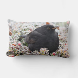 Winter Blackbird Lendenkissen
