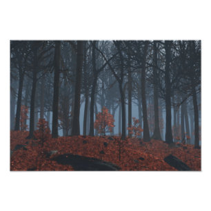 Winter-Blätter Foto drucken