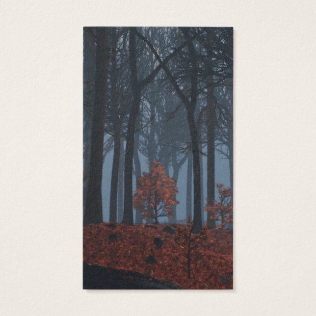 Winter-Blätter Lesezeichen (Rückseite)