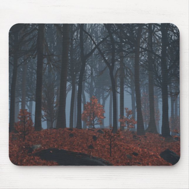 Winter Blätter Mousepad (Vorne)