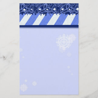 Winter-Blau Briefpapier