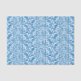 Winter-Blau-Damast Seidenpapier